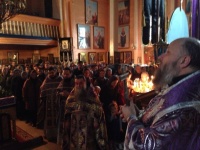 В день Ченстоховской иконы Божией Матери Владыка Иоанн отслужил Божественную Литургию в Спасо-Перображенском монастыре с. Хмелево.