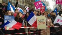 Масштабная акция протеста против однополых браков началась в Париже