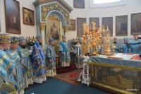 В день праздника Жировичской иконы Божией Матери Патриарший Экзарх возглавил Литургию в Успенском Жировичском монастыре 