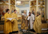 Патриарх Кирилл совершил Литургию в Троицком соборе Данилова монастыря г. Москвы в день празднования 30-летия возрождения обители