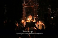 Опубликована съемка торжественного всенощного бдения в монастыре Ватопед 