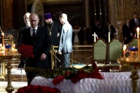 Президент России простился с Валентином Распутиным в храме Христа Спасителя