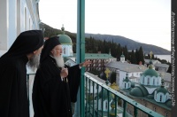 Патриарх Варфоломей впервые за многие годы посетил Русский Пантелеимонов монастырь на Афоне