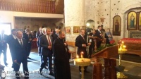Участники 48-й сессии Парламентского собрания Союза Беларуси и России, посетили Коложскую церковь