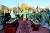 Предстоятель УПЦ возглавил первое в истории Луганской области прославление святых