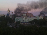 Церковь вновь стала жертвой обстрела в Луганске 