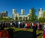 Тысячи москвичей приняли участие в торжествах на Ходынском поле в честь 700-летия преподобного Сергия Радонежского