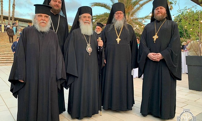 Патриарх Иерусалимский Феофил посетил прием в честь Дня России