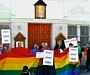 Содомиты устроили акцию протеста у русского собора в Сан-Франциско