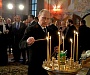 В. Путин побывал в храме прп. Сергия Радонежского в Царском Селе.