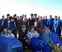 Впервые архиерей Русской Церкви принял участие во встрече космонавтов, вернувшихся с орбиты