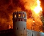 Ночной пожар в Новодевичьем монастыре: колокольню смогли отстоять (ВИДЕО)