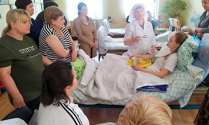 Церковная больница святителя Алексия организовала курсы по уходу в Горловке и Донецке