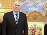 Николай Валуев подарил Кузбасской митрополии икону Богородицы с Афона.
