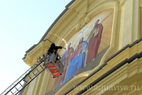 Воссозданную фреску Петропавловского собора освятили в Санкт-Петербурге
