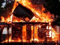 В Черкасской области сожгли сатанинский «храм»