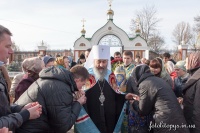 Митрополит Онуфрий освятил храм в Ризоположенском монастыре под Киевом