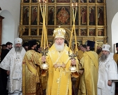 Святейший Патриарх Кирилл посетил скиты Соловецкого монастыря