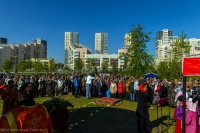 Тысячи москвичей приняли участие в торжествах на Ходынском поле в честь 700-летия преподобного Сергия Радонежского