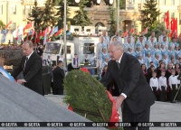 Колокольный звон в исполнении Минской епархиальной школы звонарей украсил церемонию в честь Дня Независимости