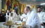 В неделю 7-ю по Пасхе Святейший Патриарх Кирилл совершил Божественную литургию в Успенском храме