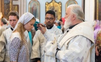 В канун праздника Преображения Господня митрополит Павел совершил всенощное бдение в Свято-Духовом кафедральном соборе города Минска
