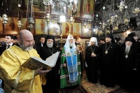 Святейший Патриарх Кирилл посетил Гробницу Божией Матери в Гефсимании [+видео]