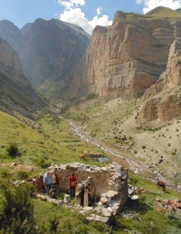 В горах Кавказа прошел крестный ход в честь прп.Сергия Радонежского