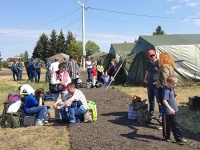 Полевые церкви разворачивают в пунктах размещения украинских беженцев в Ростовской области