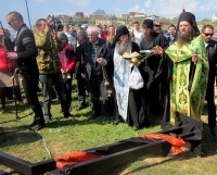 На месте гибели участников обороны Севастополя установлен поклонный крест