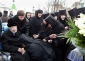 В день праздника Обрезания Господня Предстоятель Украинской Православной Церкви совершил Литургию в Свято-Покровском женском монастыре Киева
