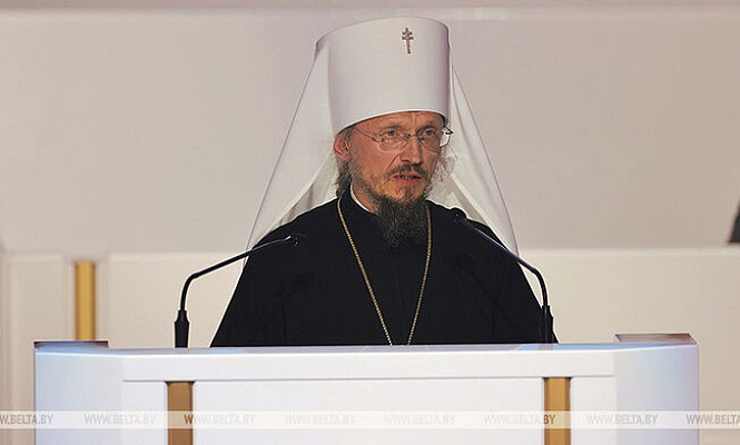 Патриарший экзарх всея Беларуси выступил на VI Всебелорусском народном собрании в Минске