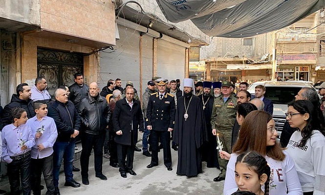 Состоялось освящение воссозданных православных храмов в Арбине и Аз-Забадани (Сирия)