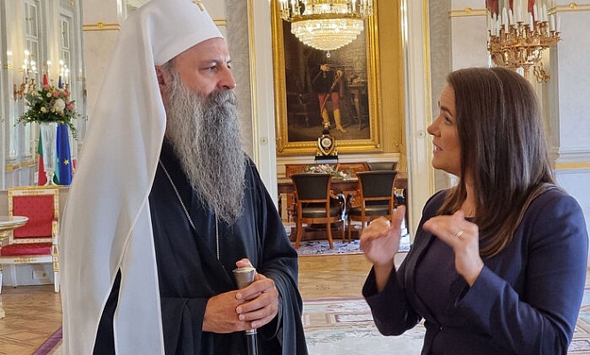 Сербский Патриарх встретился с президентом Венгрии