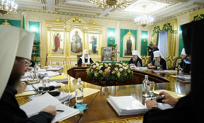 Члены Священного Синода обсудили вопрос о сроках проведения Архиерейского Собора Русской Православной Церкви