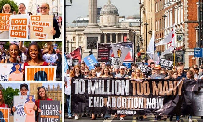 В этом году «Марш за жизнь» в Лондоне собрал рекордное число участников