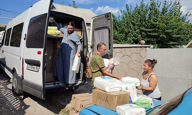 Состоялась поездка «Специального гуманитарного центра Крымской митрополии» в город Донецк