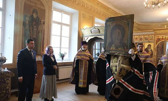В Ярославский Спасо-Афанасиевский монастырь передан чудотворный образ Спаса Нерукотворного